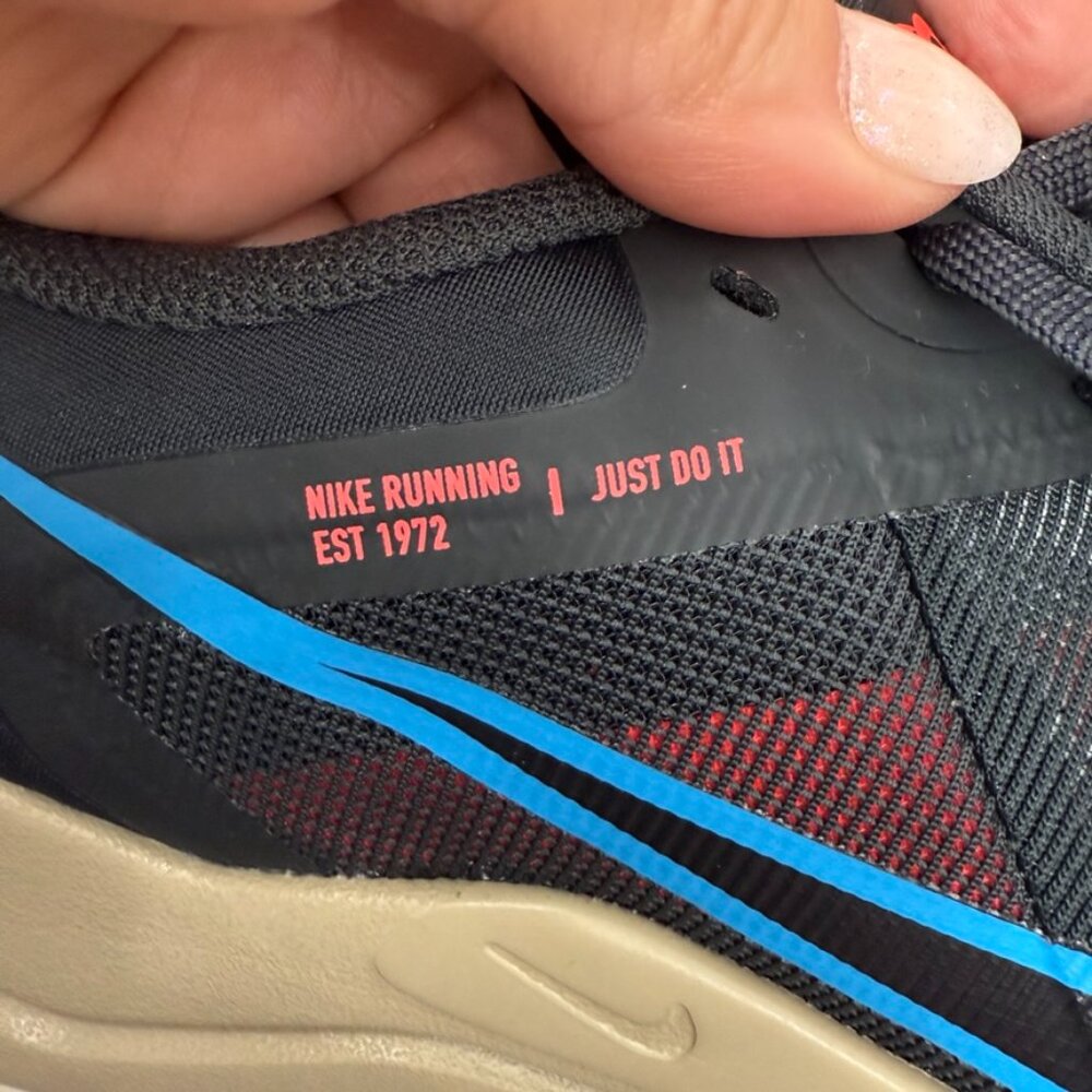 Nike Running Downshifter 12 Dark Smoke Grey/Blue sneakers Men's Size 13 - Picture 7 of 9